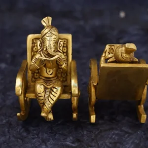 Brass Chair Ganesha