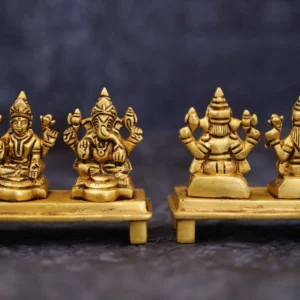 Brass Ganesha and Lakshmi