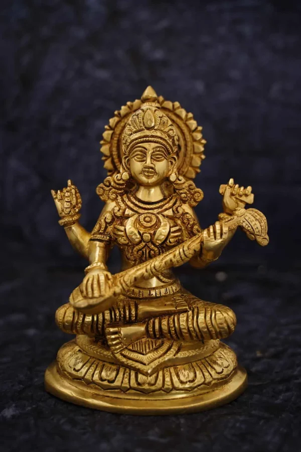 Brass Saraswathi