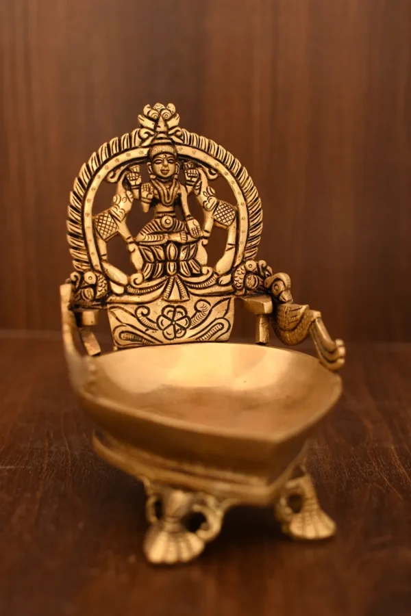 Brass Gajalakshmi Lamp - Image 2