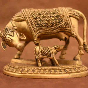 Brass Cow & Calf