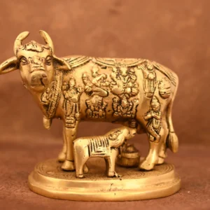 Brass Cow & Calf