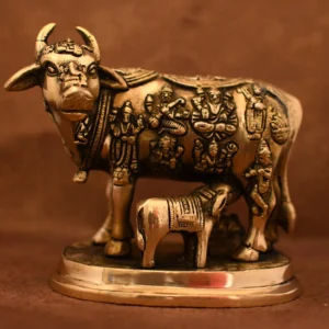 Brass Cow & Calf