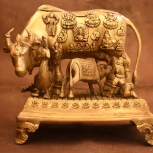 Brass Cow & Calf