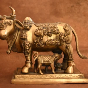 Brass Cow & Calf