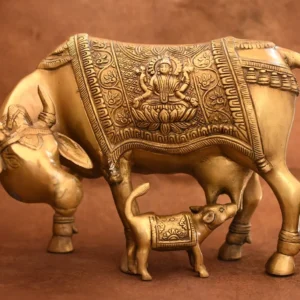 Brass Cow & Calf
