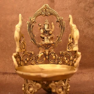 Brass Ganesha Urli