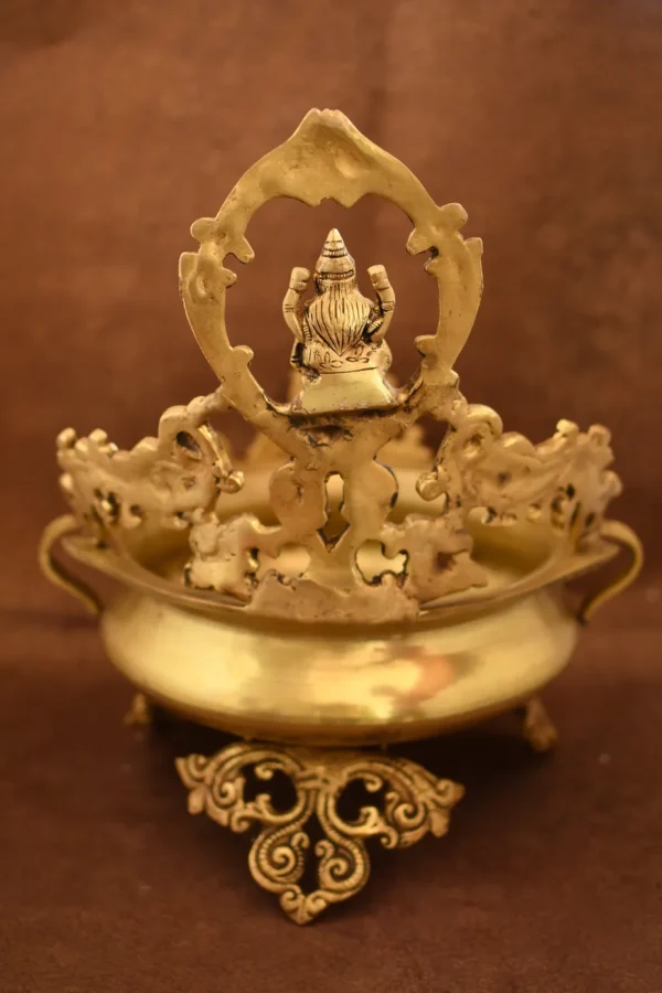 Brass Lakshmi Urli - Image 2