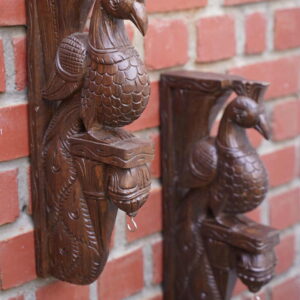 Wooden Peacock Bracket