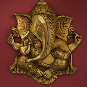 Brass Ganesha Wall Hanging