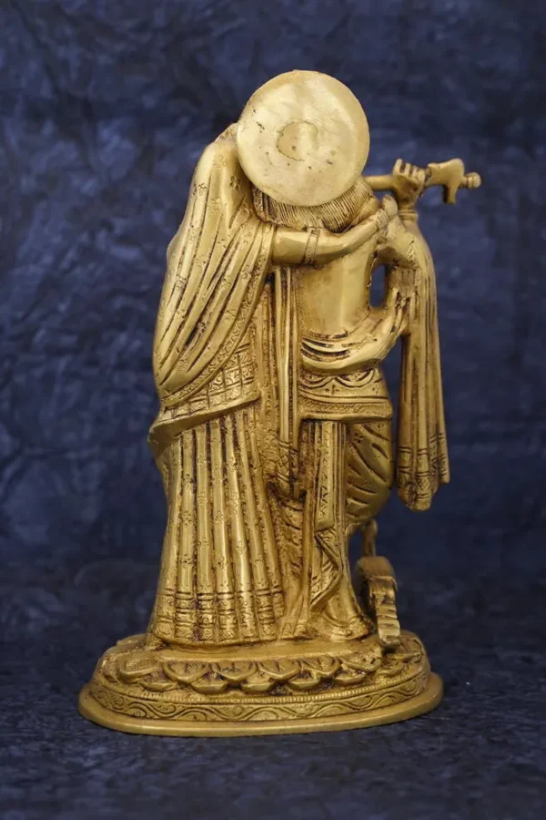 Brass Radha and Krishna - Image 2
