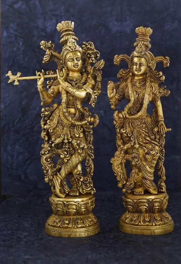 Brass Radha Krishna