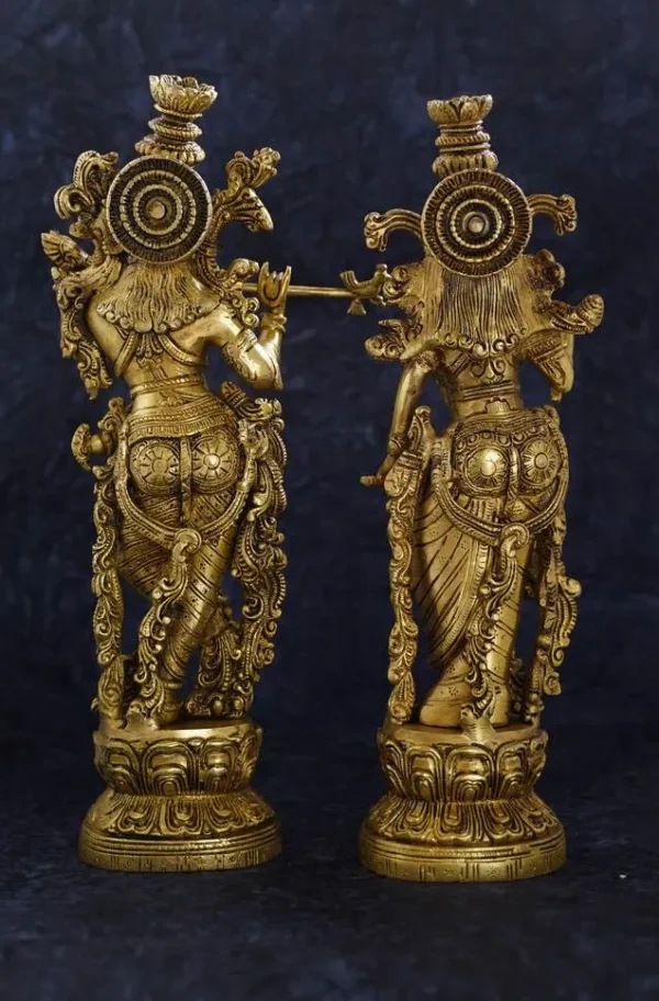 Brass Radha Krishna - Image 2