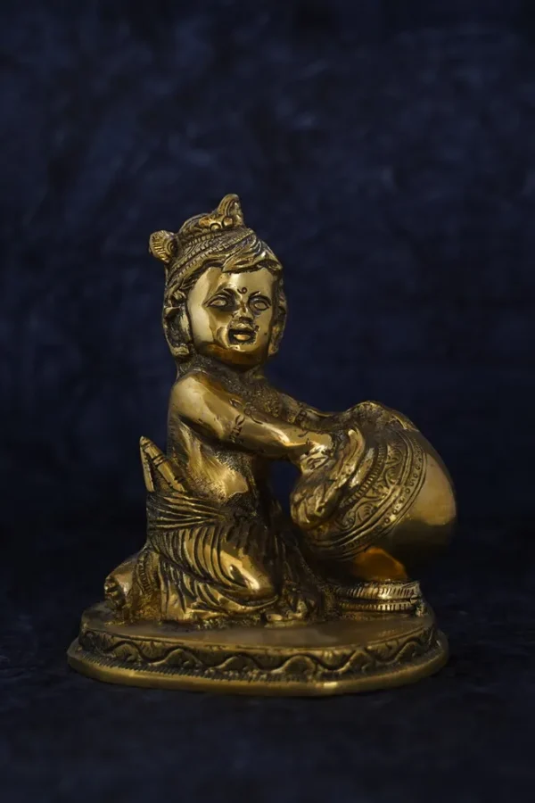 Brass Butter Krishna