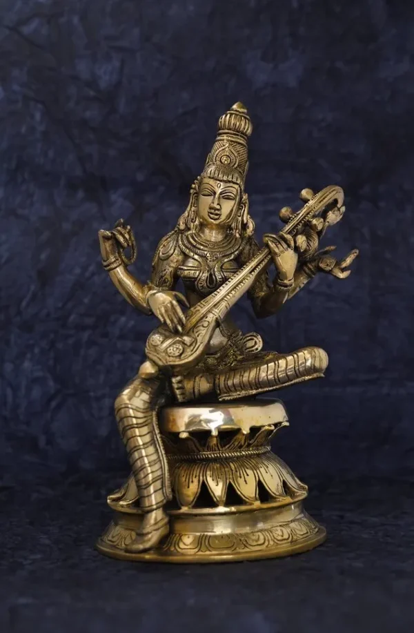 Brass Saraswathi
