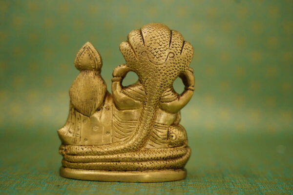 Brass Vishnu Lakshmi - Image 2