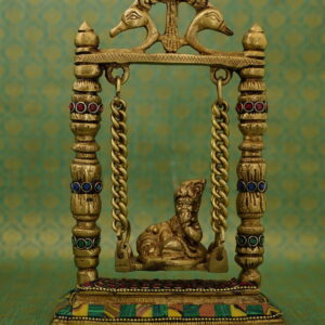 Brass Jhula Krishna