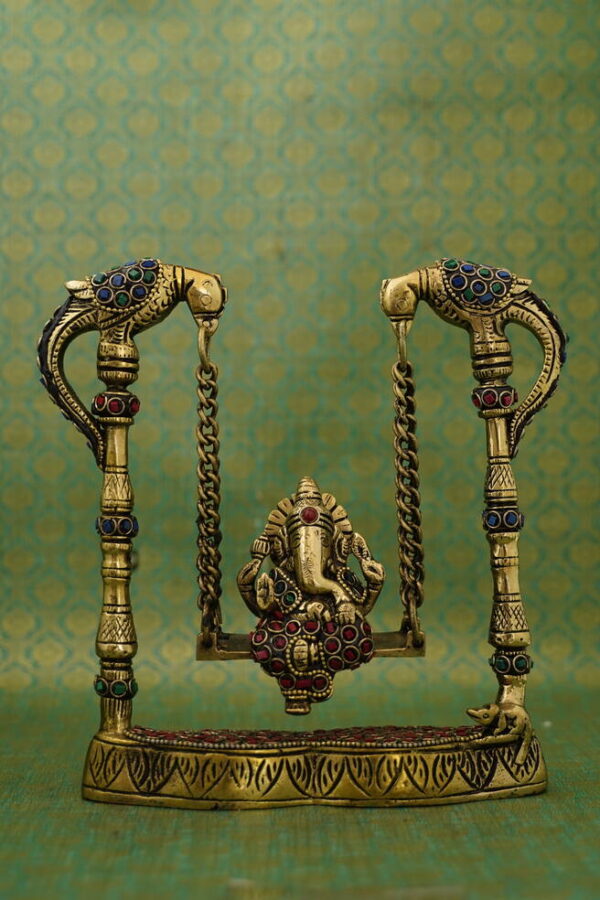 Brass Jhula Ganesha