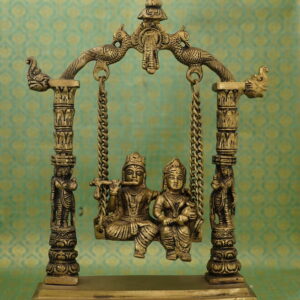Brass Jhula Radha Krishna