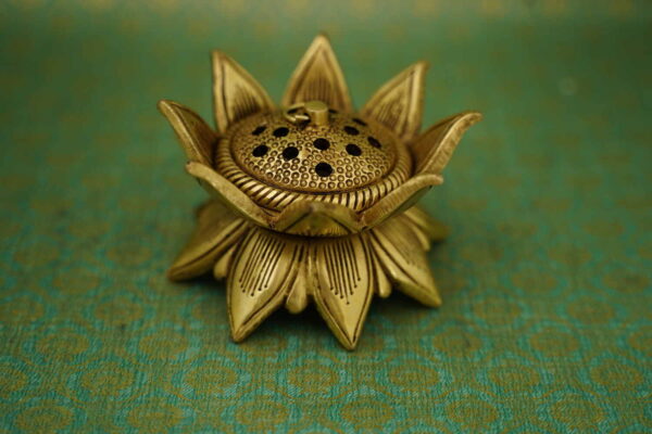 Brass Lotus Dhoop Dani